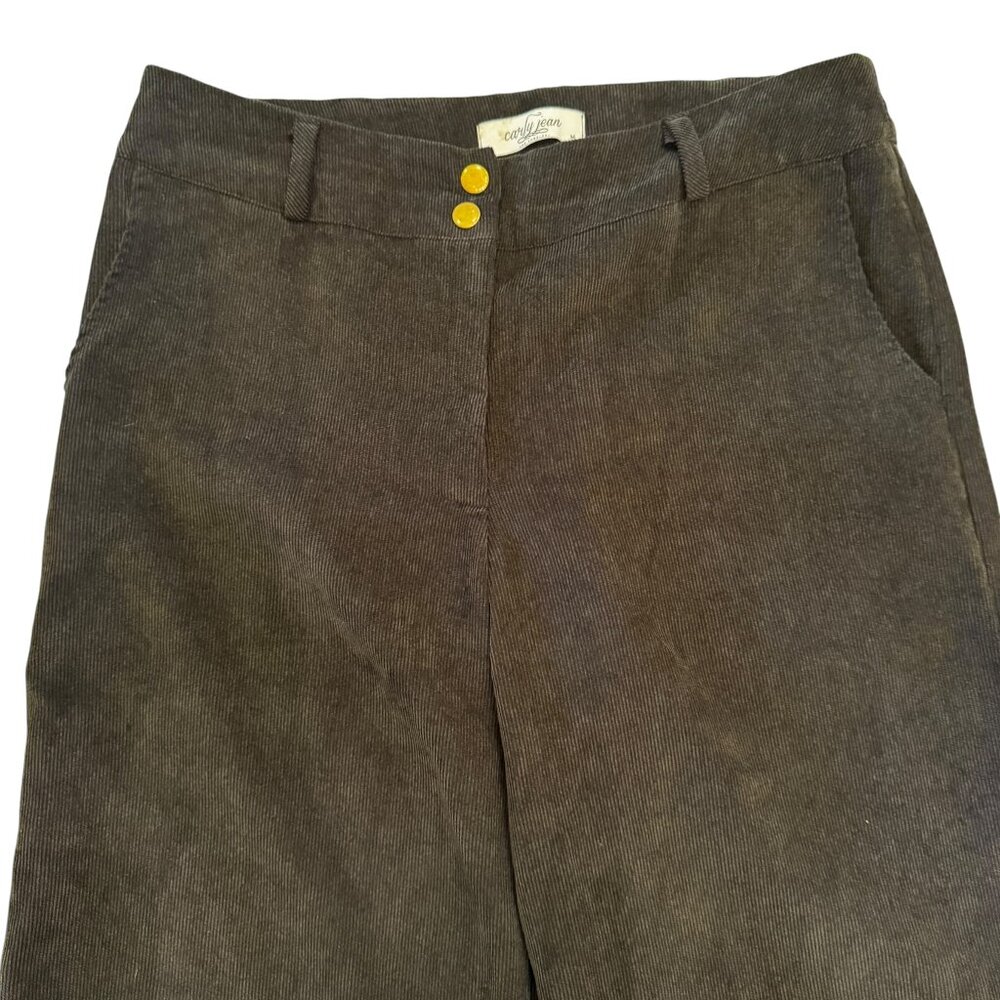 Carly Jean Los Angeles Marlowe Corduroy Pants – Black – Size Medium - Picture 7 of 10